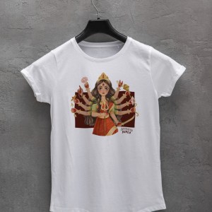 Women T-Shirt - Superhero Durga V4